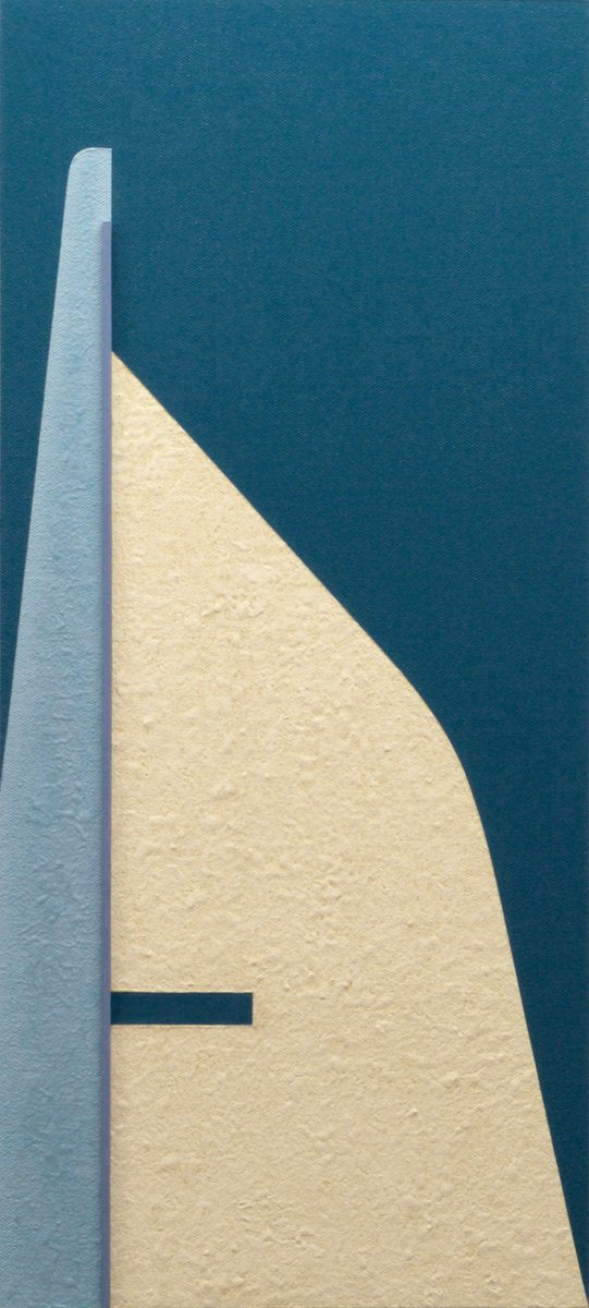 Abstract Acrylic Painting By Rich Moyers, 10 X 22", Apex, Original Artwork