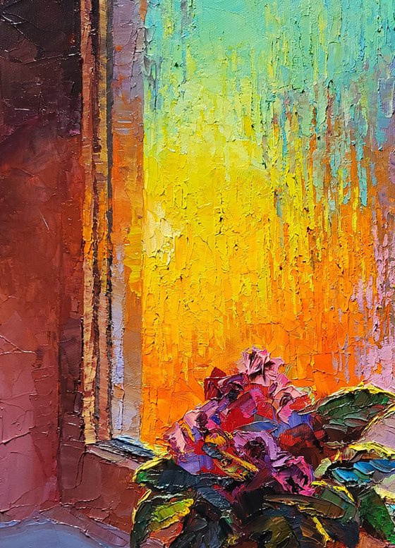 Morning Vase on the Windowsill