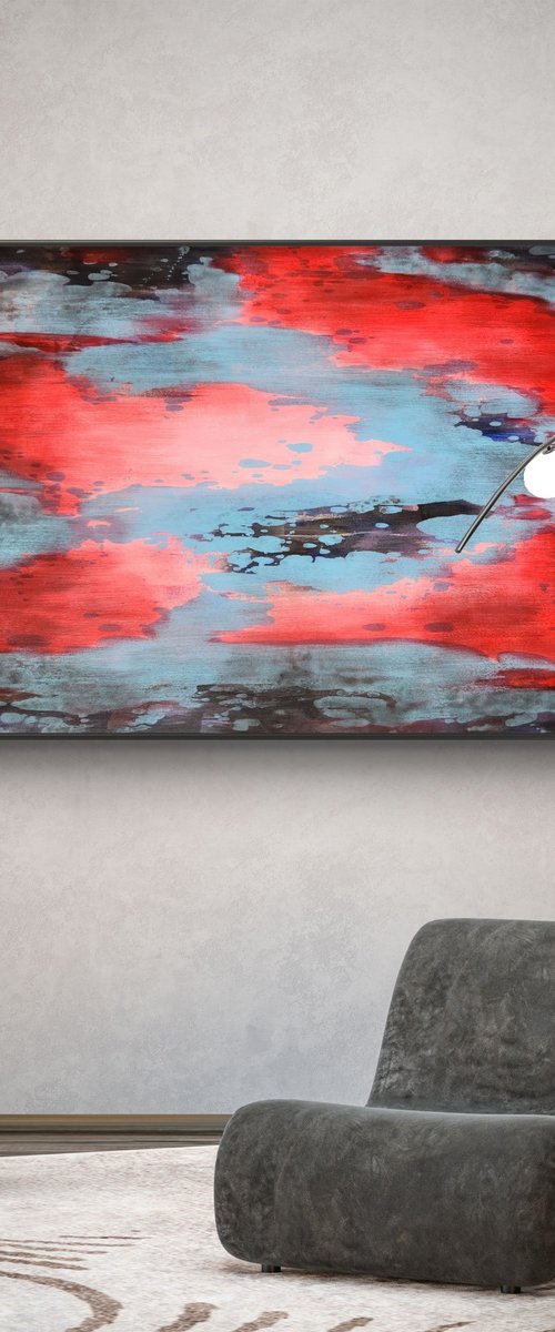 REFLECTION V - Contemporary Abstract Painting by Orvvet