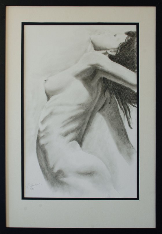 Nude study. Charcoal.