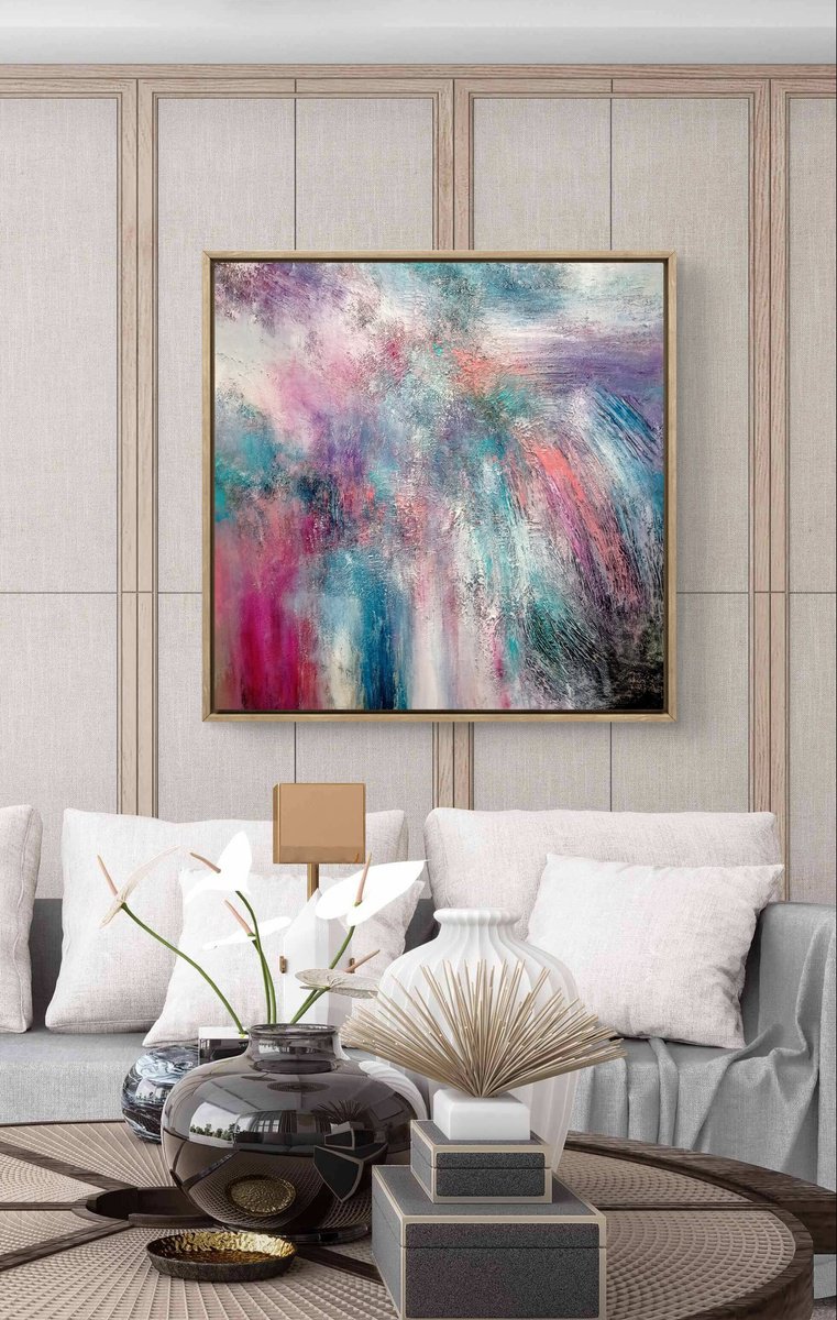 Ethereal Bloom By Alexandra Petropoulou, 39 X 39, Artwork For Sale On Artfinder