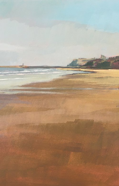 Looking from Sandsend to Whitby by Andrew Morris