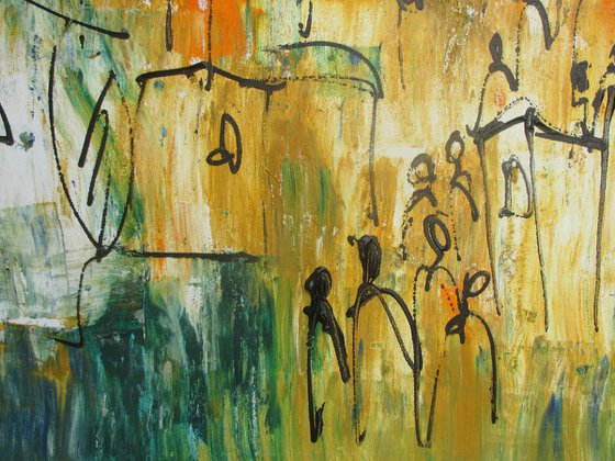 mediterrian citylife xl Acrylpainting 31,4 x 55,2 inch