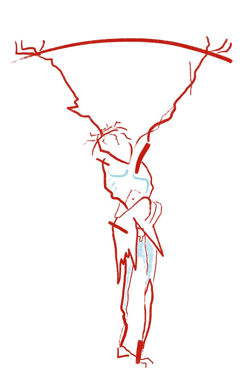 Expressive Portrait Giclee Print By Lionel Le Jeune, 16 X 24", Crucifixion, Original Artwork