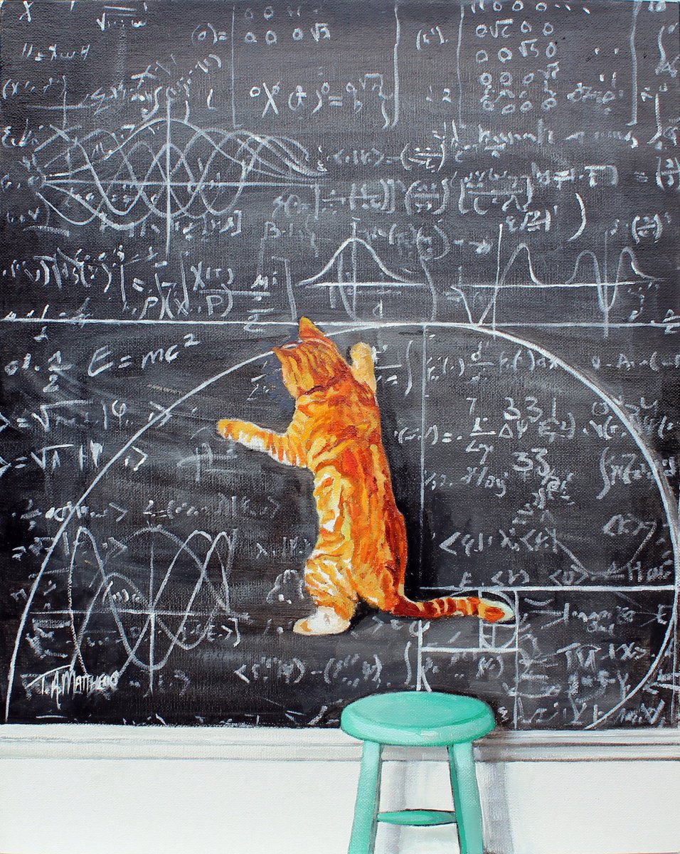 Impressionistic Animal Oil Painting By Timothy Adam Matthews, 16 X 20", E=Mousey Squared, Original Artwork