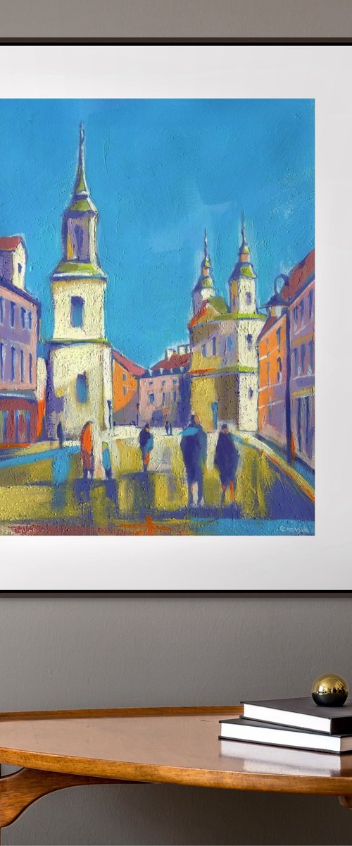 Morning colors of the old town by Evgen Semenyuk