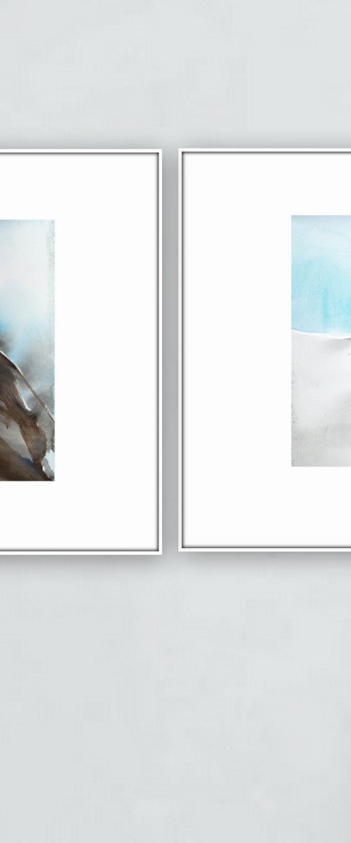 Landscape, set of 2 by Nadia Moniatis