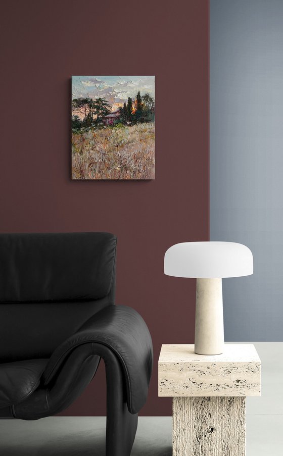 Italian Countryside at Sunset