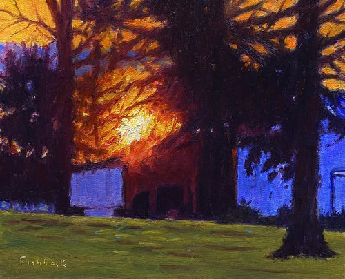 Farmhouse Sunrise by Daniel Fishback