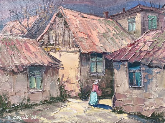 Rustic Houses Scene