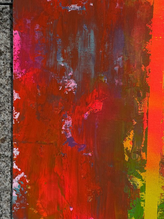 Abstract Red and Yellow