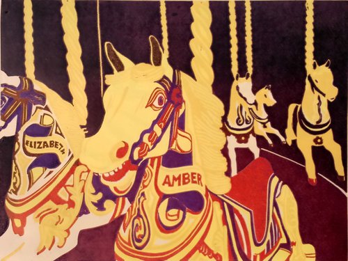 Carousel Horses by Drusilla  Cole
