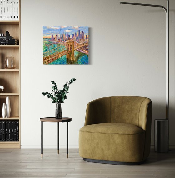 Brooklyn Bridge at Sunset NYC