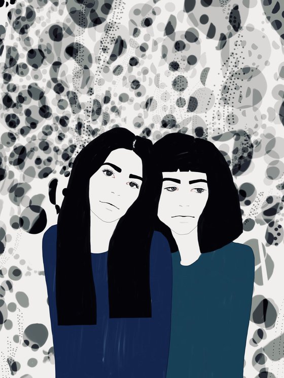 The girl with black hair x KUSAMA 7