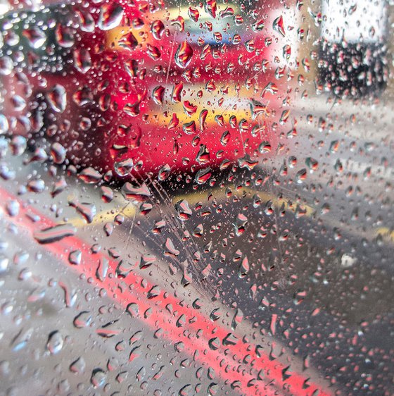 BUS STOP RAINDROPS NO:2 ( LIMITED EDITION 1/20) 8"x12"