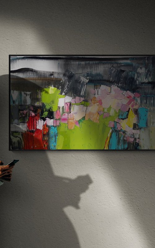 Flowers by the water. by Lesya Ros