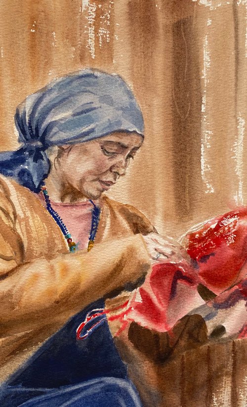 Seamstress by Alla Semenova