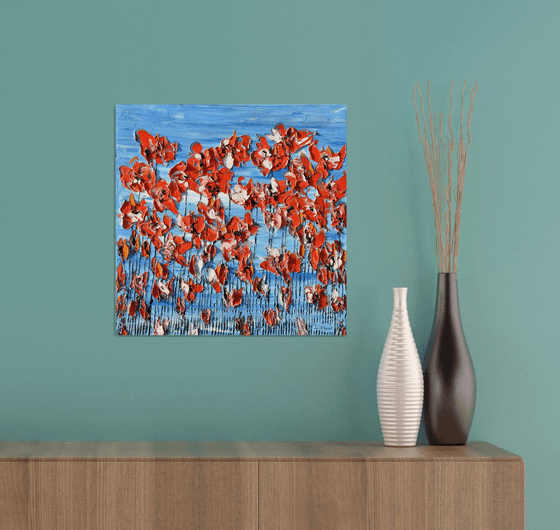 Poppies On Blue Sky 4