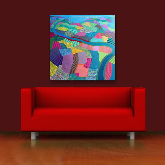 VIEW OVER PATCHWORK FIELDS