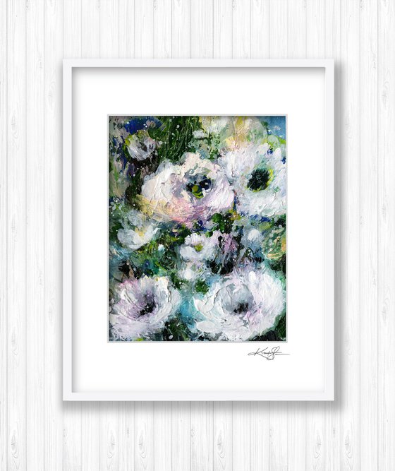 Floral Delight 50 - Textured Floral Abstract Painting by Kathy Morton Stanion