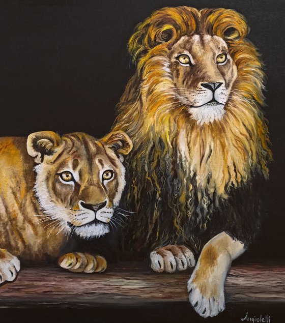 Pair of lions