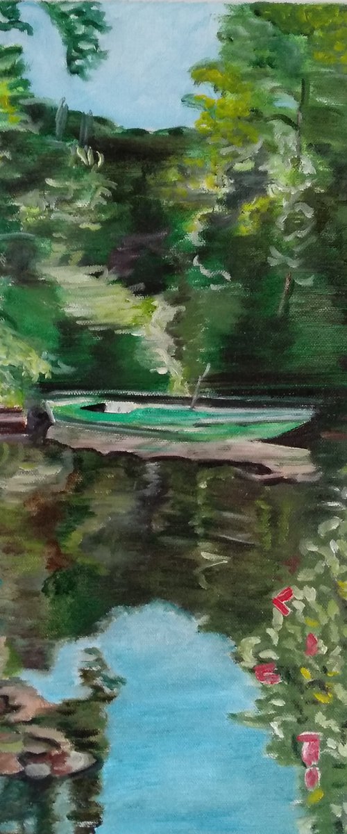 The green boat by Isabelle Lucas