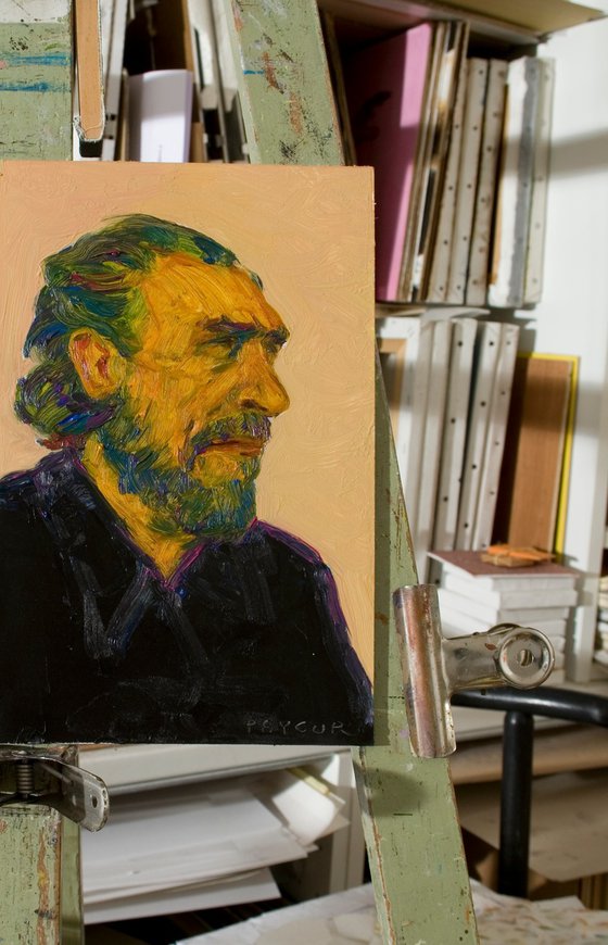 pop portrait of Bukowski