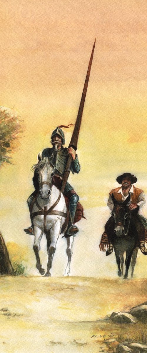 Don Quixote and Sancho Panza XX by REME Jr.