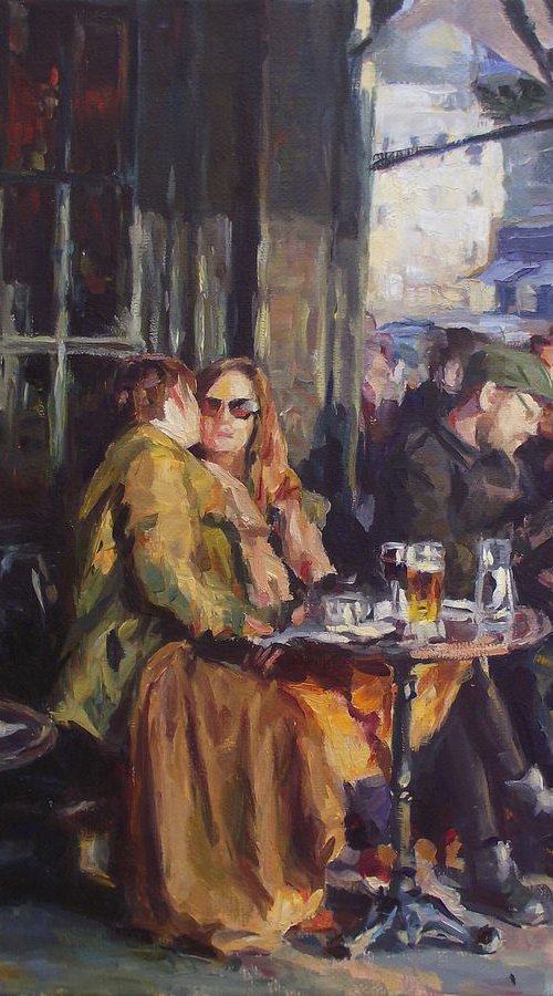 Street, Café by Vachagan Manukyan