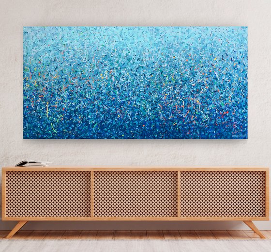 Tallebudgera Water Dance 152 x 76cm acrylic on canvas