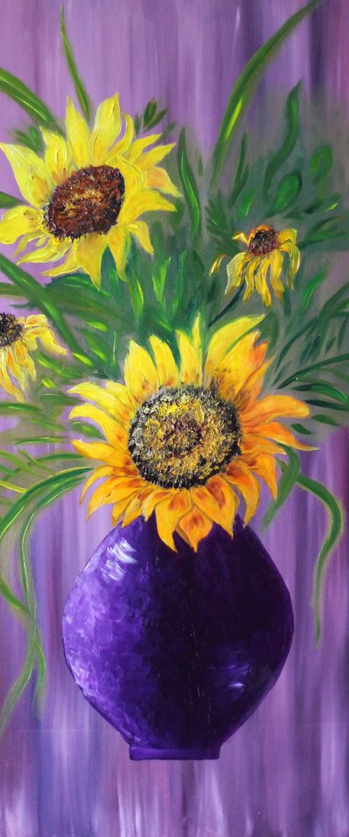 Sunflower Expression by Galina Zimmatore
