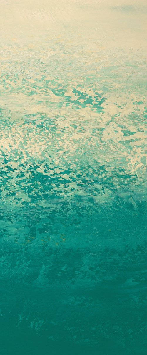 Sea Foam Green - Seascape by Suzanne Vaughan
