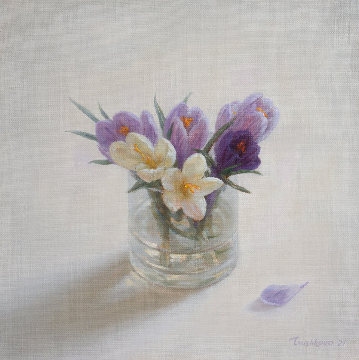 Crocuses by Irina Trushkova