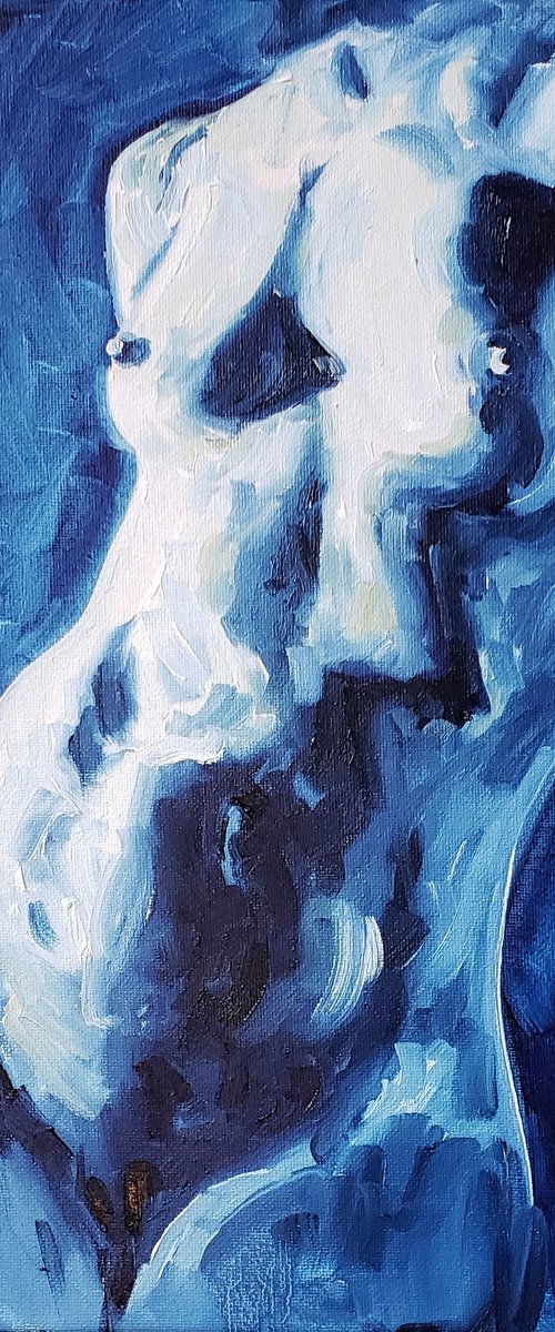 Nude - Female - Figure - "Blue" by Katrina Case