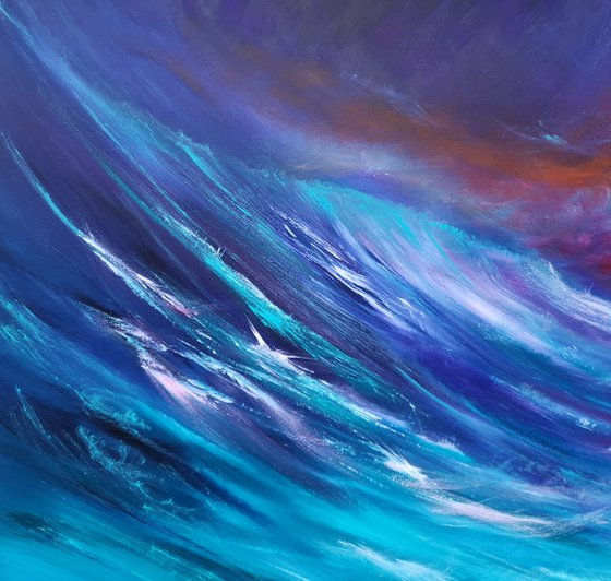 Wild Seas - Large Emotional Seascape, Art