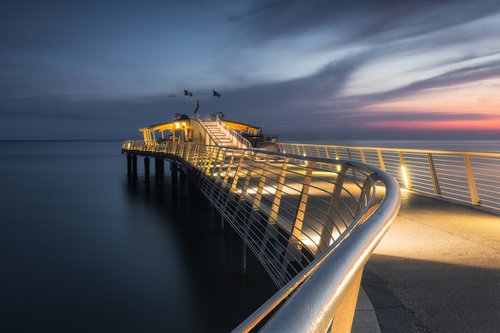 THE JETTY - Photographic Print on 10mm Rigid Support by Giovanni Laudicina