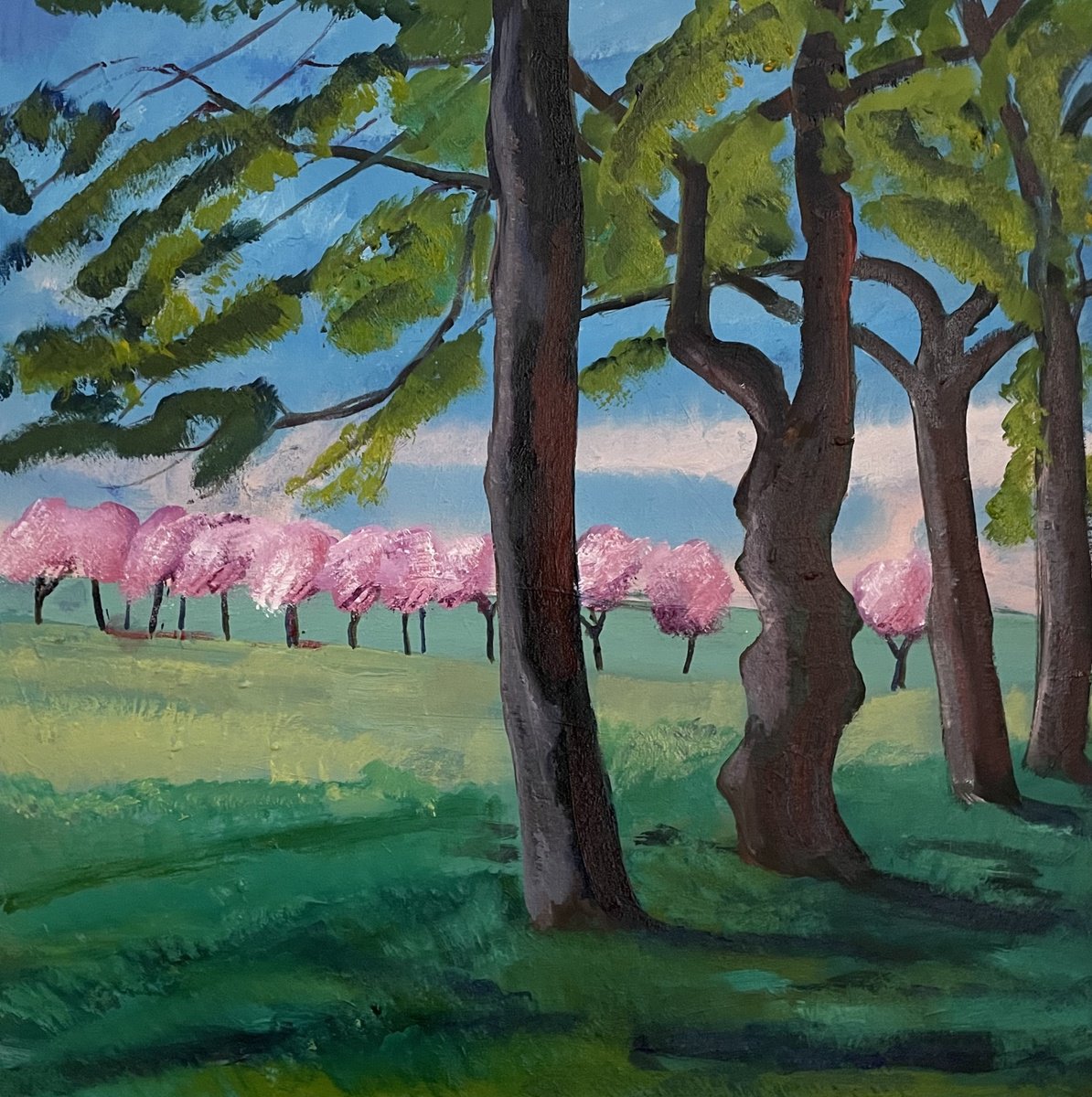 Edinburgh Meadows, Spring by Stephen Howard Harrison