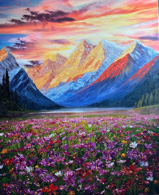 Radiance Of Love In Mountains