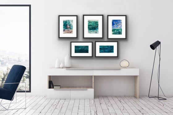 SEA STORIES - SET OF 5 PAINTINGS