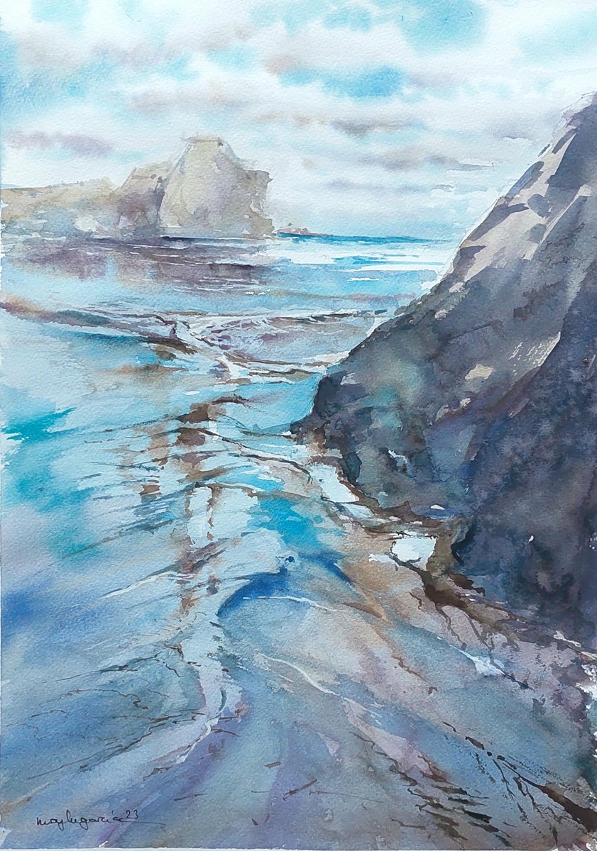 CORNER OF THE CATHEDRAL BEACH IN SPAIN by Maylu Garci?a