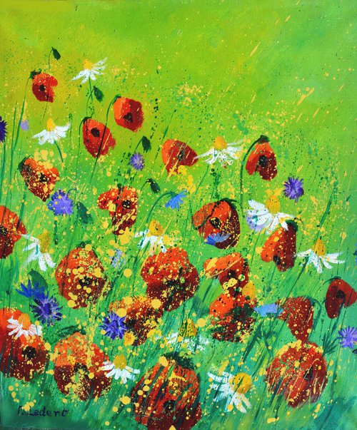 Red poppies 67 by Pol Henry Ledent