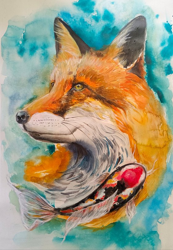 The Fox & Koi Fish