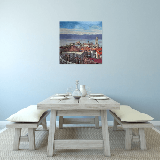 Sighnaghi, View over Alazani Valley