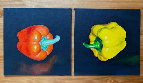 Set of Bell Peppers by Sandy Broenimann