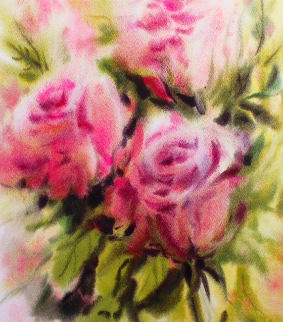 Roses. Original artwork .