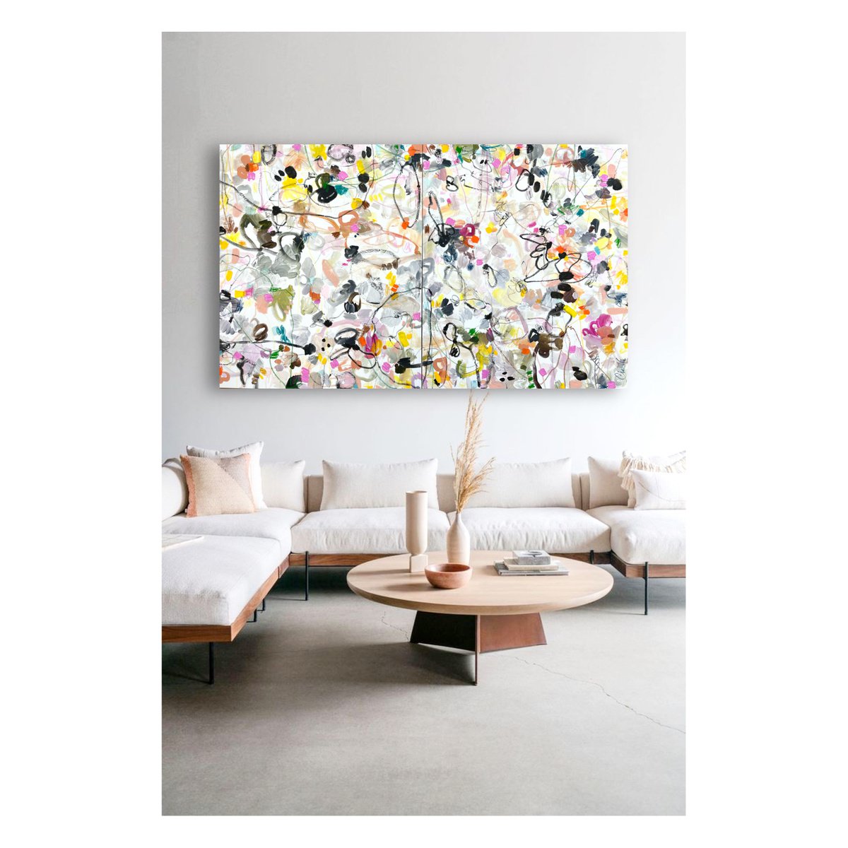 Expressive Painting , Come Dance With Me By Maria Esmar, 79 X 47, Artwork For Sale On Artfinder