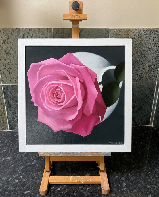 Rose In A White Vase