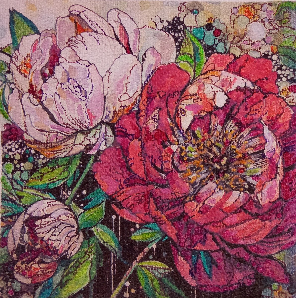 Miniature Magic peonies #1 by V+V Kniazievi