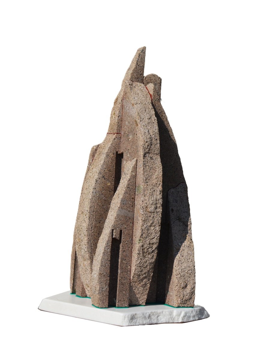 Expressive Stone Sculpture , Sanctum Of Swirl By Ognyan Chitakov, 14 X 27, Artwork For Sale On Artfinder
