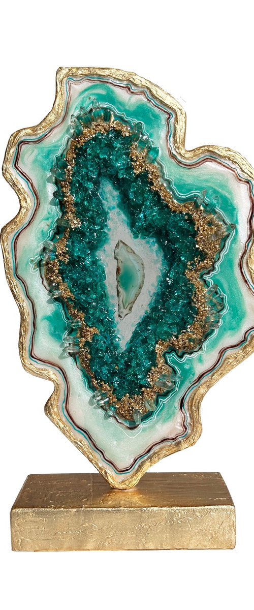Turquoise Floating agate. by Alexandra Dobreikin